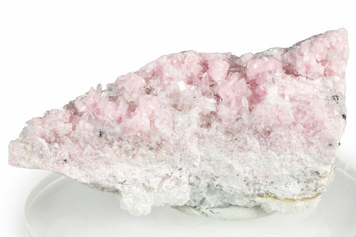 Light Pink Rhodochrosite with Quartz - Peru #358958